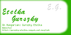 etelka gurszky business card